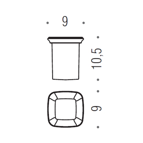 Immagine di Colombo Design RICAMBIO bicchiere, vetro acidato naturale B32520-VAN