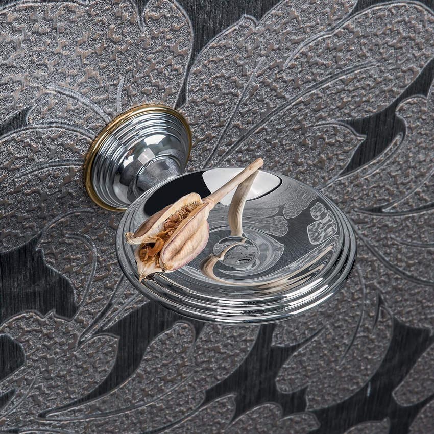 Immagine di Colombo Design HERMITAGE porta sapone, finitura cromo B33010CR