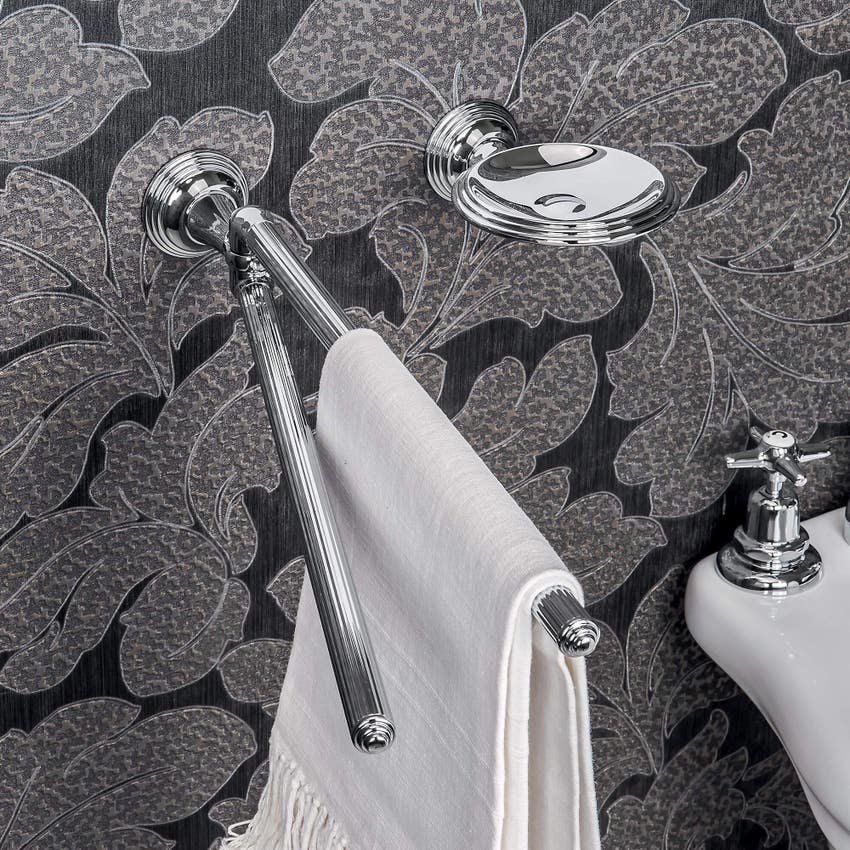 Immagine di Colombo Design HERMITAGE porta salvietta doppio a snodo, finitura cromo B33120CR