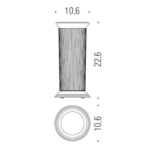 Immagine di Colombo Design RICAMBIO contenitore scovolo con base, finitura cromo B33560CR-VAN