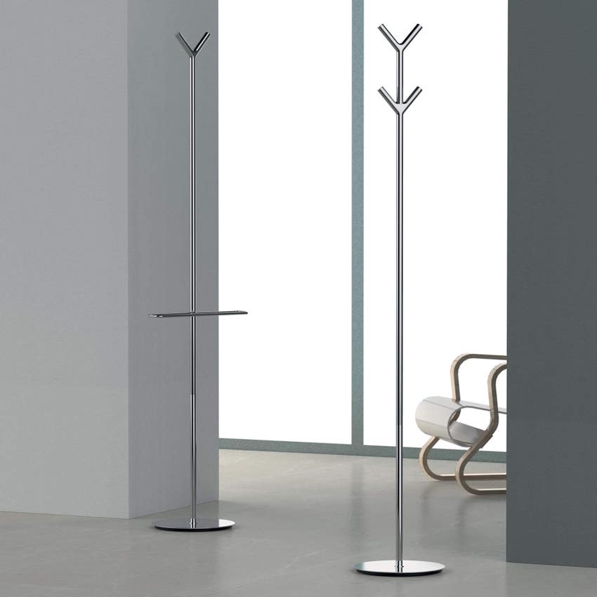 Immagine di Colombo Design PLANETS piantana con quattro appendiabiti, finitura cromo B98120CR