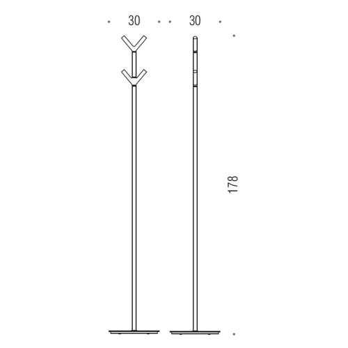 Immagine di Colombo Design PLANETS piantana con quattro appendiabiti, finitura cromo B98120CR