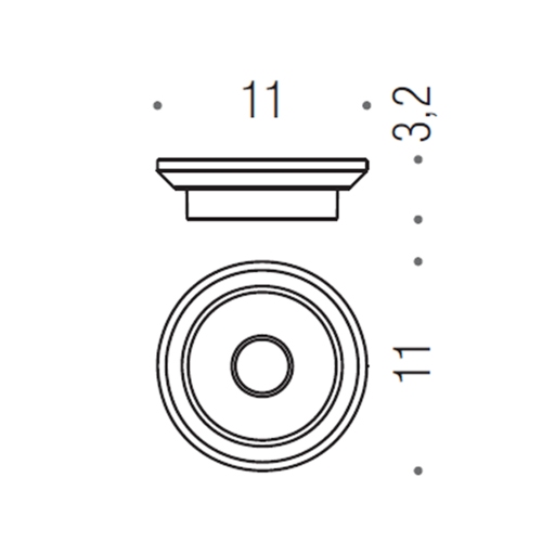 Immagine di Colombo Design RICAMBIO porta sapone, vetro acidato naturale B99510-VAN