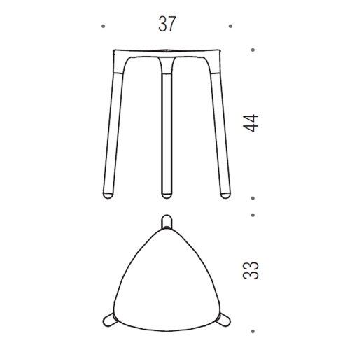 Immagine di Colombo Design COMPLEMENTI POKER sgabello, seduta in resina termoplastica, colore bianco, struttura in acciaio AISI 202, finitura cromo B99880-BI