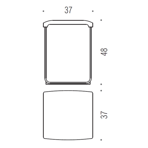 Immagine di Colombo Design CONTRACT FLAT sgabello, seduta in resina termoplastica, struttura in alluminio anodizzato, colore bianco B99670-BI