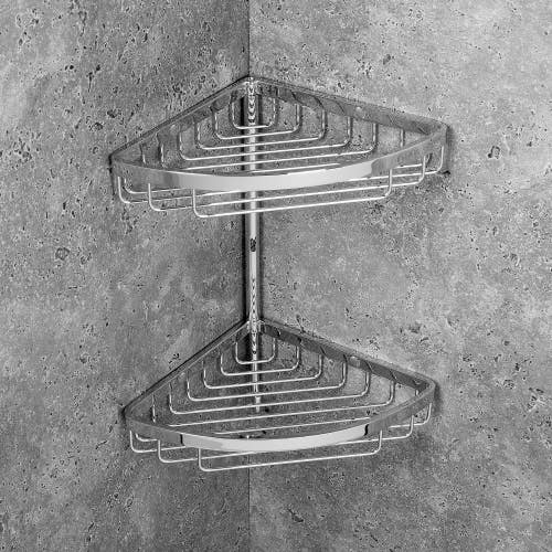 Immagine di Colombo Design Angolare doppio con gancio, finitura cromo B96040CR