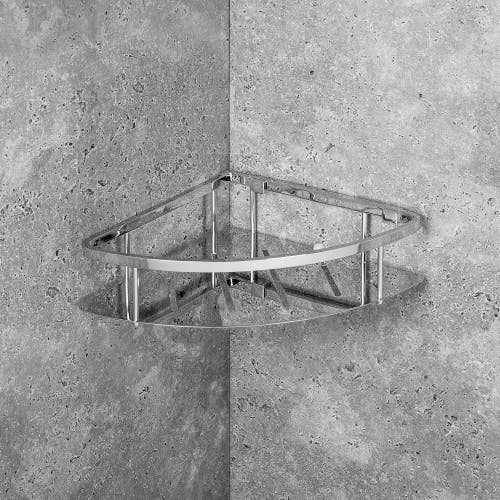 Immagine di Colombo Design Angolare triangolare sganciabile per box doccia, finitura cromo B96420CR