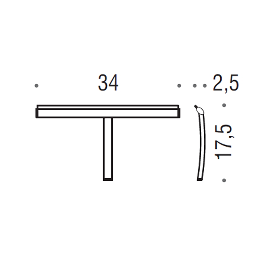 Immagine di Colombo Design Tergivetro "AQUACLEAN", finitura cromo B9643