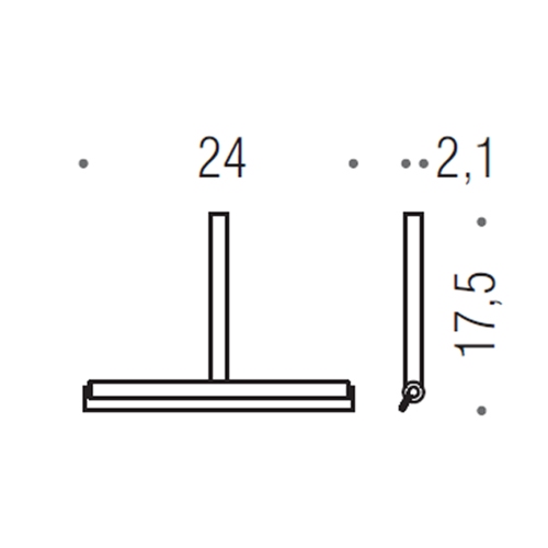 Immagine di Colombo Design Tergivetro, colore nero finitura opaco B96560NM
