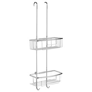Immagine di Colombo Design Cavalletto porta oggetti universale per box doccia, finitura cromo B96350CR