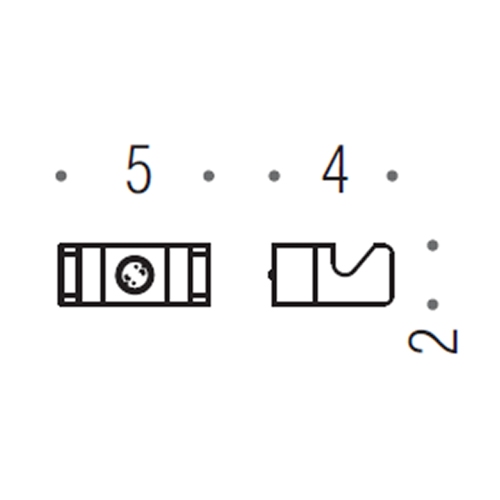 Immagine di Colombo Design Porta tergivetro "AQUACLEAN" a muro, finitura cromo B96390CR