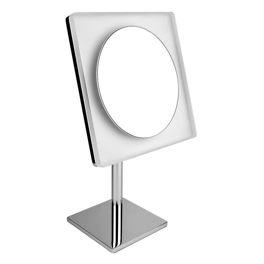 Immagine di Colombo Design Specchio da appoggio con luce a led incorporata, finitura cromo B97550CR