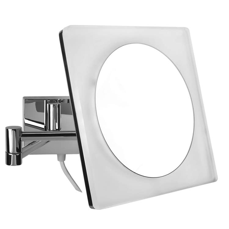 Colombo Design B97560CR Specchio a muro con luce a led incorporata,  finitura cromo