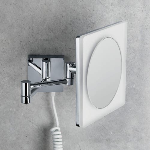 Immagine di Colombo Design Specchio a muro con luce a led incorporata, finitura cromo B97560CR