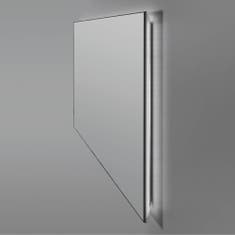 ANYHI Specchio da bagno, 91,5 x 61 cm, specchio da parete con cornice in  alluminio, specchio rettangolare per bagno, vanità, camera da letto,  soggiorno, ingresso, montaggio a parete orizzontale o : 