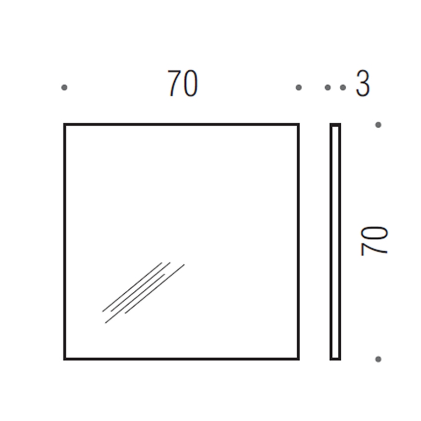 Immagine di Colombo Design FASHION MIRRORS Gallery specchio L.70 H.70 cm B20100