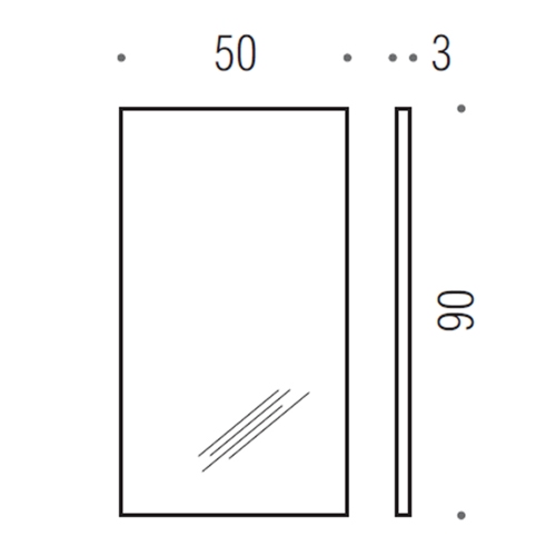 Immagine di Colombo Design FASHION MIRRORS Gallery specchio L.50 H.90 cm B20110