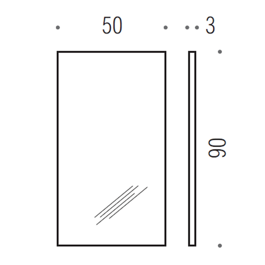 Immagine di Colombo Design FASHION MIRRORS Gallery specchio L.50 H.90 cm B20110