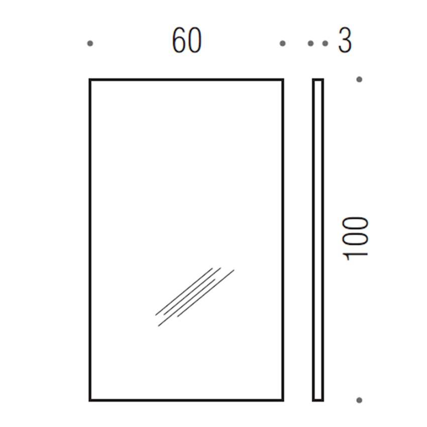 Immagine di Colombo Design FASHION MIRRORS Gallery specchio L.60 H.100 cm B20130