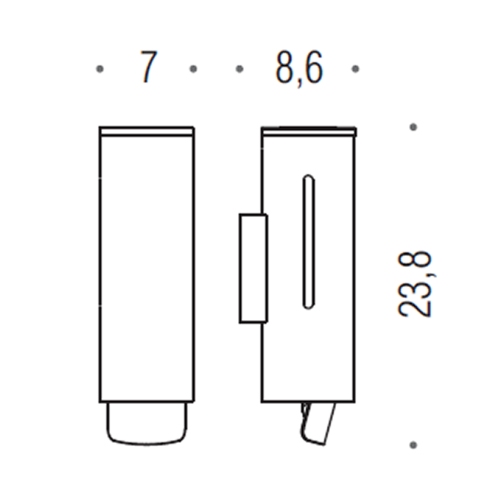 Immagine di Colombo Design CONTRACT dispenser sapone liquido, finitura cromo B9979NCR