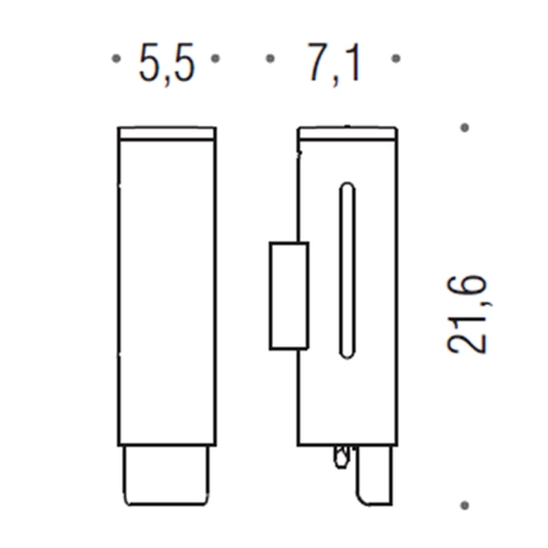 Immagine di Colombo Design CONTRACT distributore sapone liquido, finitura cromo B9986NCR