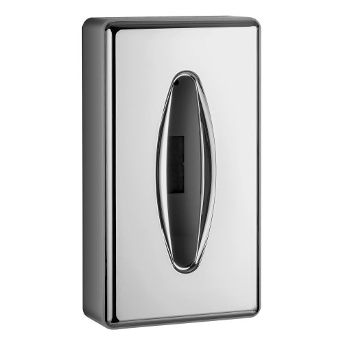 Immagine di Colombo Design CONTRACT porta Kleenex in ABS cromato, installazione a muro o da appoggio, finitura cromo B99610CR