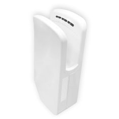 Immagine di Colombo Design CONTRACT asciugamani elettrico eco-jet ad inserimento verticale delle mani, con vaschetta di raccolta acqua, doppio filtro antibatterico, resistenza elettrica on/off, colore bianco B99810-BI