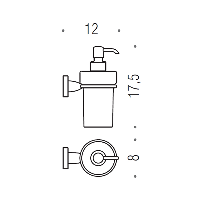 Dispenser porta sapone Colombo Basic Q