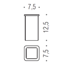 Immagine di Colombo Design RICAMBIO bicchiere, vetro acidato naturale B37520-VAN