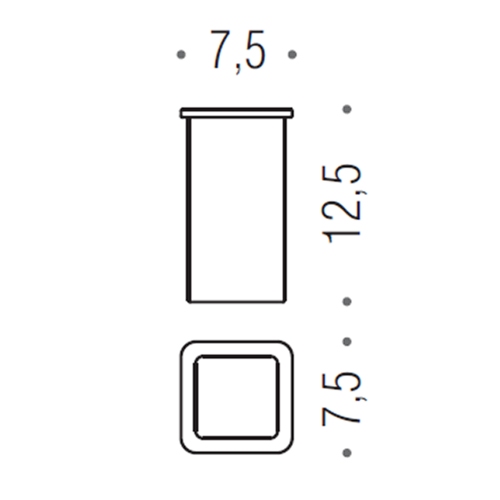 Immagine di Colombo Design RICAMBIO bicchiere, vetro acidato naturale B37520-VAN