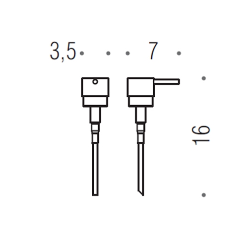 Immagine di Colombo Design RICAMBIO pompetta per spandisapone, colore nero finitura opaco B93780NM