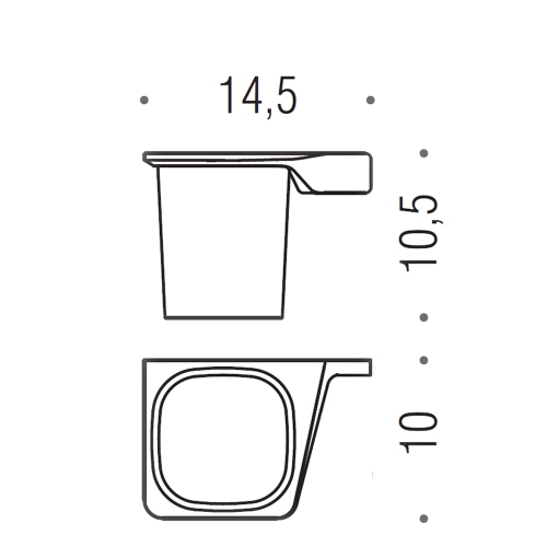 Immagine di Colombo Design ALIZÉ porta bicchiere sinistro, finitura cromo B2502SCR-VAN