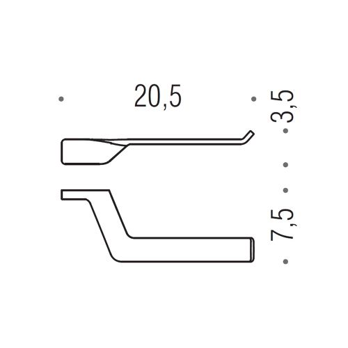 Immagine di Colombo Design ALIZÉ porta rotolo destro, finitura cromo B2508DCR