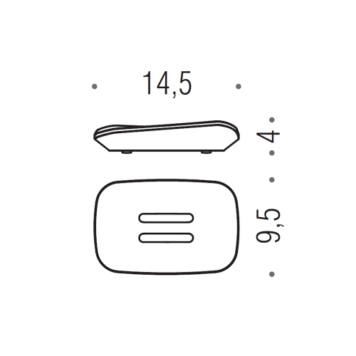 Immagine di Colombo Design ALIZÉ porta sapone d'appoggio, finitura cromo B25400CR