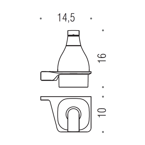 Immagine di Colombo Design ALIZÉ dispenser sapone destra a parete, finitura cromo B9330DCR-VAN