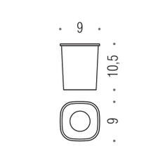 Immagine di Colombo Design RICAMBIO bicchiere, vetro acidato naturale B25520-VAN