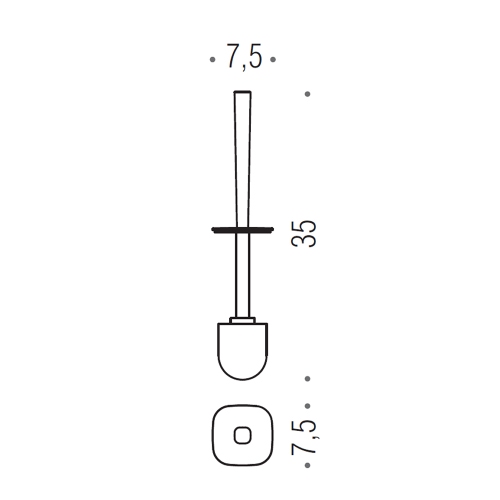 Immagine di Colombo Design RICAMBIO manico con ciuffo  B25580CR