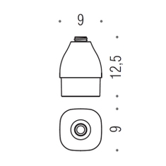 Immagine di Colombo Design RICAMBIO contenitore per dispenser sapone, vetro acidato naturale B93700-VAN