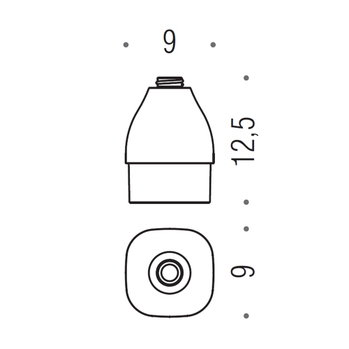 Immagine di Colombo Design RICAMBIO contenitore per dispenser sapone, vetro acidato naturale B93700-VAN