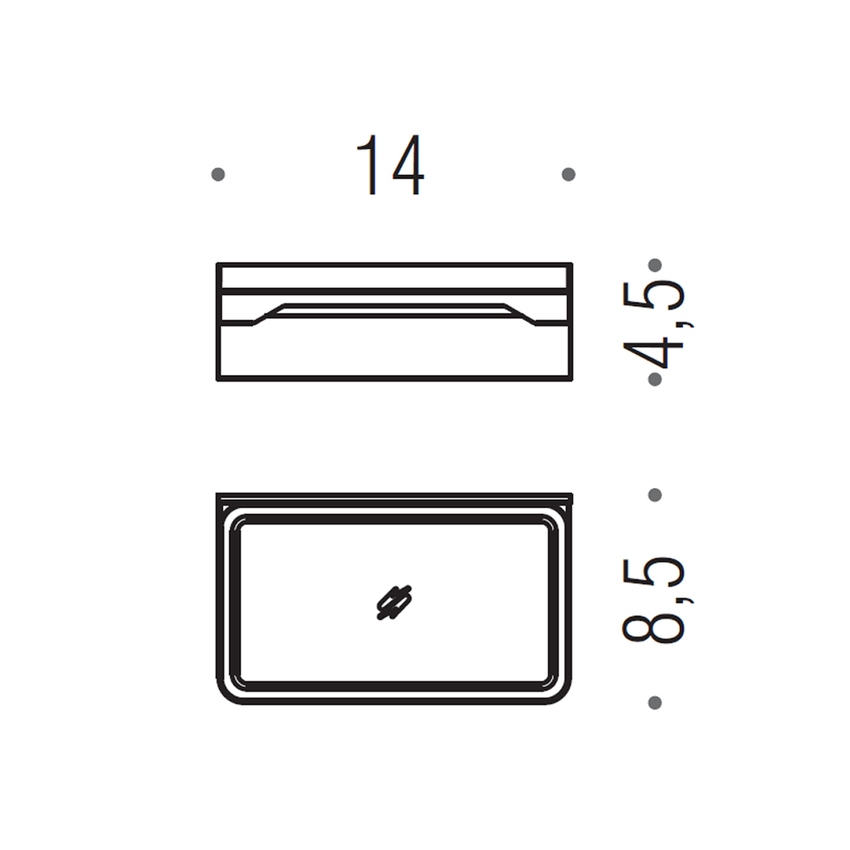 Immagine di Colombo Design FOREVER porta sapone, finitura cromo B29010CR-VAN