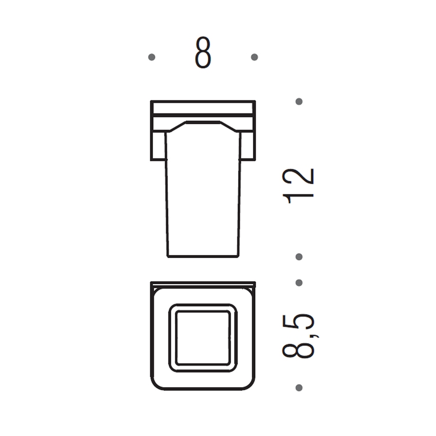 Immagine di Colombo Design FOREVER porta bicchiere, finitura cromo B29020CR-VAN