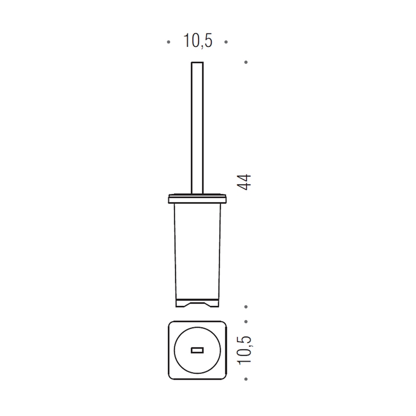Immagine di Colombo Design FOREVER porta scopino d'appoggio, finitura cromo B29060CR-VAN