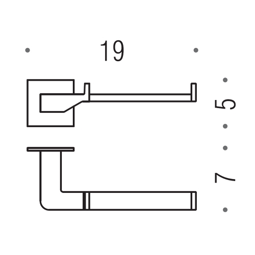 Immagine di Colombo Design FOREVER porta rotolo, finitura cromo B29080CR