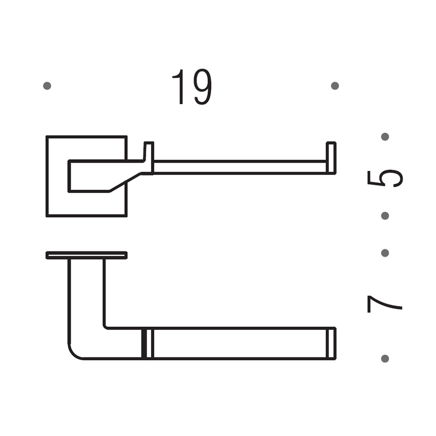 Immagine di Colombo Design FOREVER porta rotolo, finitura cromo B29080CR