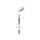 Grohe Tempesta Set Doccia con Supporto a Parete Fisso, Manopola Doccia Ø 100 mm, 3 Getti, Cromo 27849000
