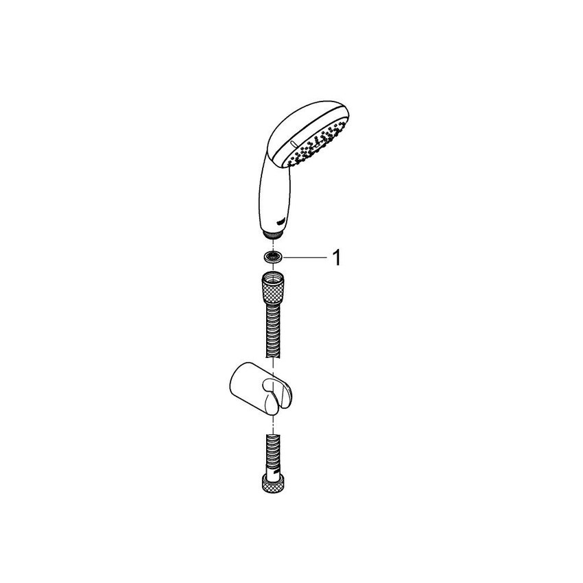 Immagine di Grohe Tempesta Set Doccia con Supporto a Parete Fisso, Manopola Doccia Ø 100 mm, 3 Getti, Cromo 27849000