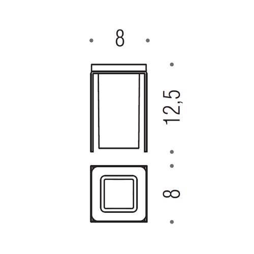 Immagine di Colombo Design FOREVER porta bicchiere d'appoggio, finitura cromo B29410CR-VAN
