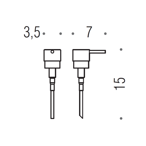 Immagine di Colombo Design RICAMBIO pompetta per dispenser sapone liquido, finitura cromo B93640CR