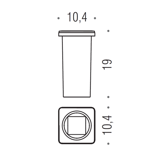 Immagine di Colombo Design RICAMBIO scovolo, vetro acidato naturale B29500-VAN