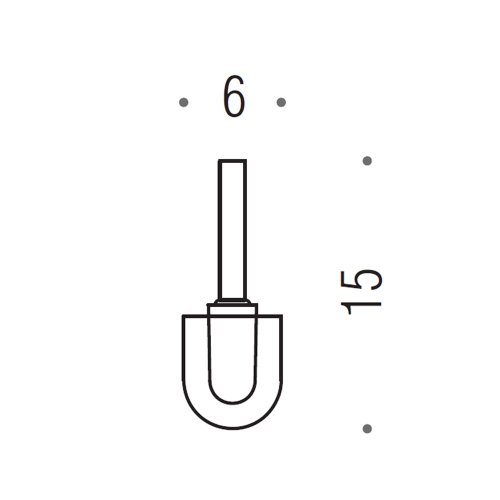 Immagine di Colombo Design RICAMBIO ciuffo in setola con prolunga B18570